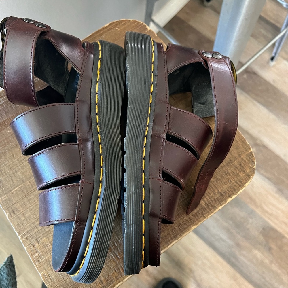 Clarissa charro doc martens. Dark burgundy.  Great condition